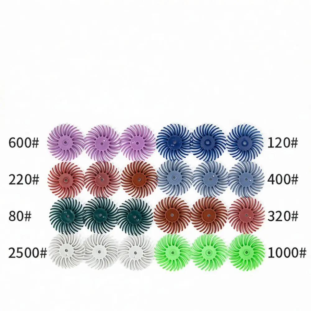 Professional Abrasive Cyclone Flap Wheel For Wood Carving Olive Pit Bodhi Root Detail Polishing Rotary Tool Diamond Accessory