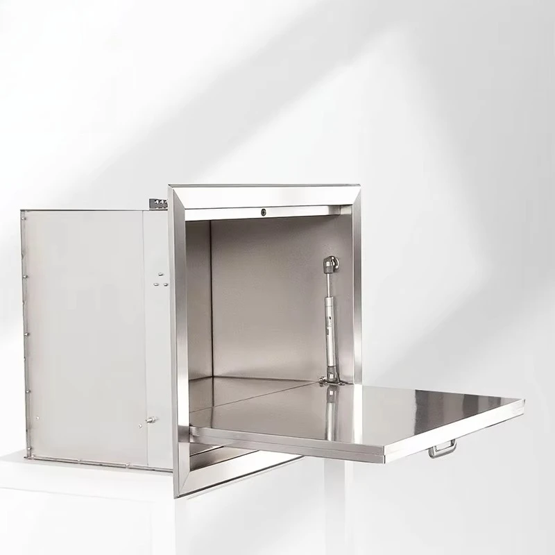 Premium Laboratory Furniture-Stainless Steel Writing Table with Adjustable Lighting for Research Facilities