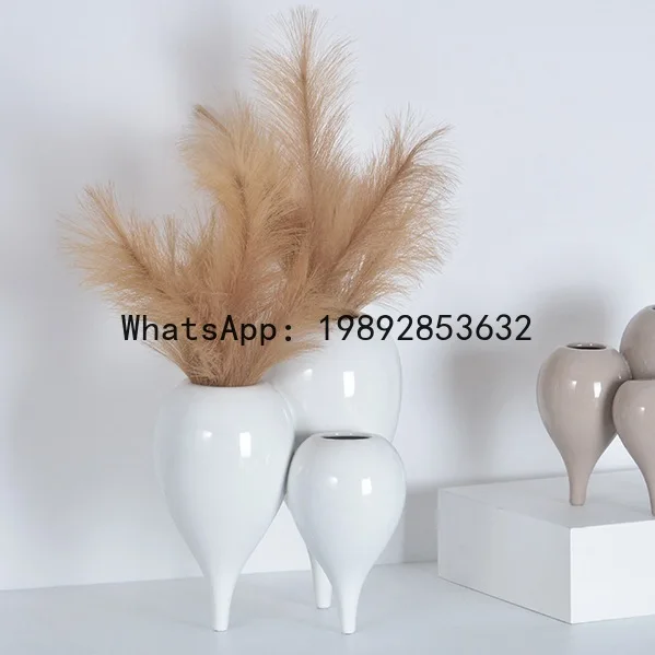 

Ceramic Vase Three-piece Balloon Set Flower Vase Abstract Bubble Ceramic Handicraft Flower Arranger Home Decoration Accessoires