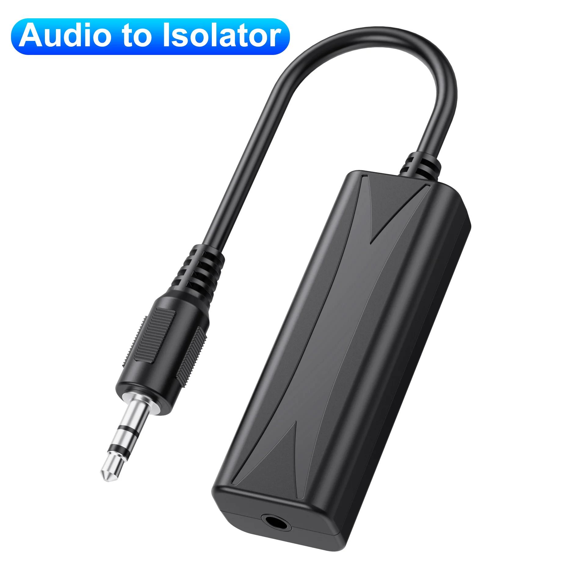 Anti-interference 3.5mm AUX Audio Noise Filter Ground Loop Noise Isolator Eliminate For  Speaker Phone Car Stereo Audio System