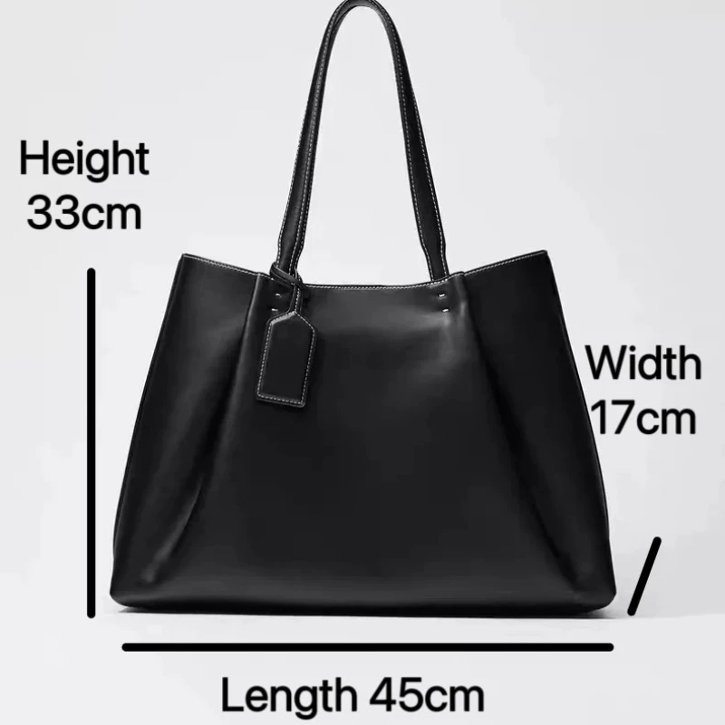 Women Large Capacity Handbags Fashion Luxury Designer PU Leather Shoulder Bag Versatile Commuter Bucket Bag Female Tote Bags