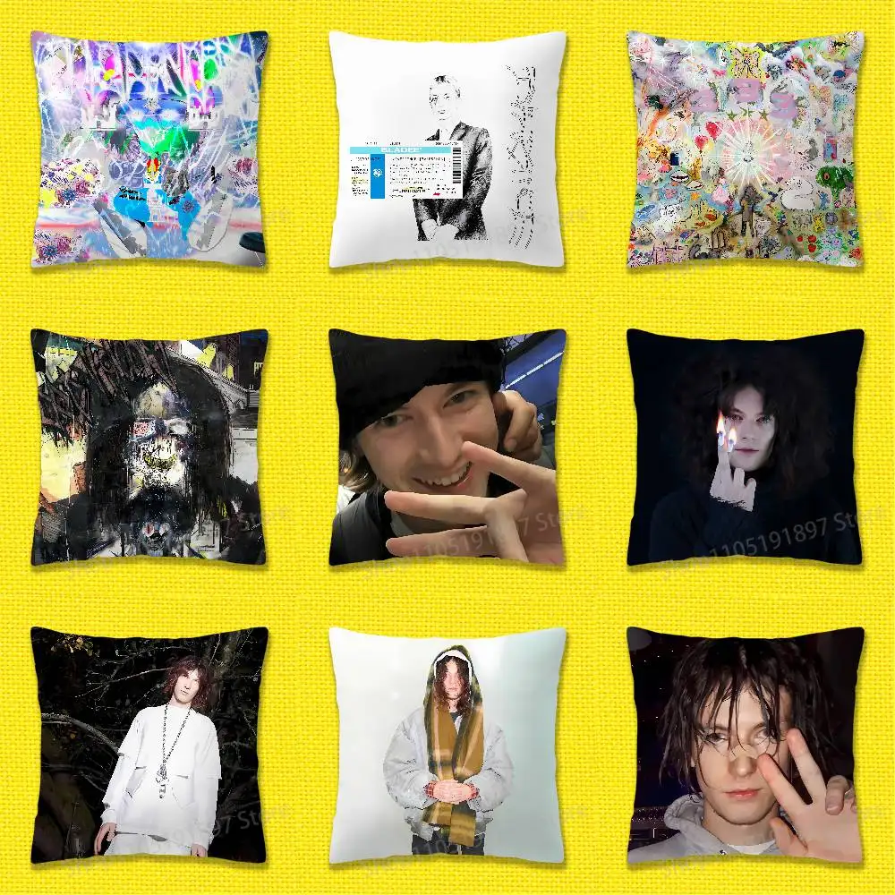 

B-Bladee Cold Visions Eversince 333 Icedancer Throw Pillow Case For 40x40cm 45x45cm 30x30cm Square Bedroom Pillowcase Cover