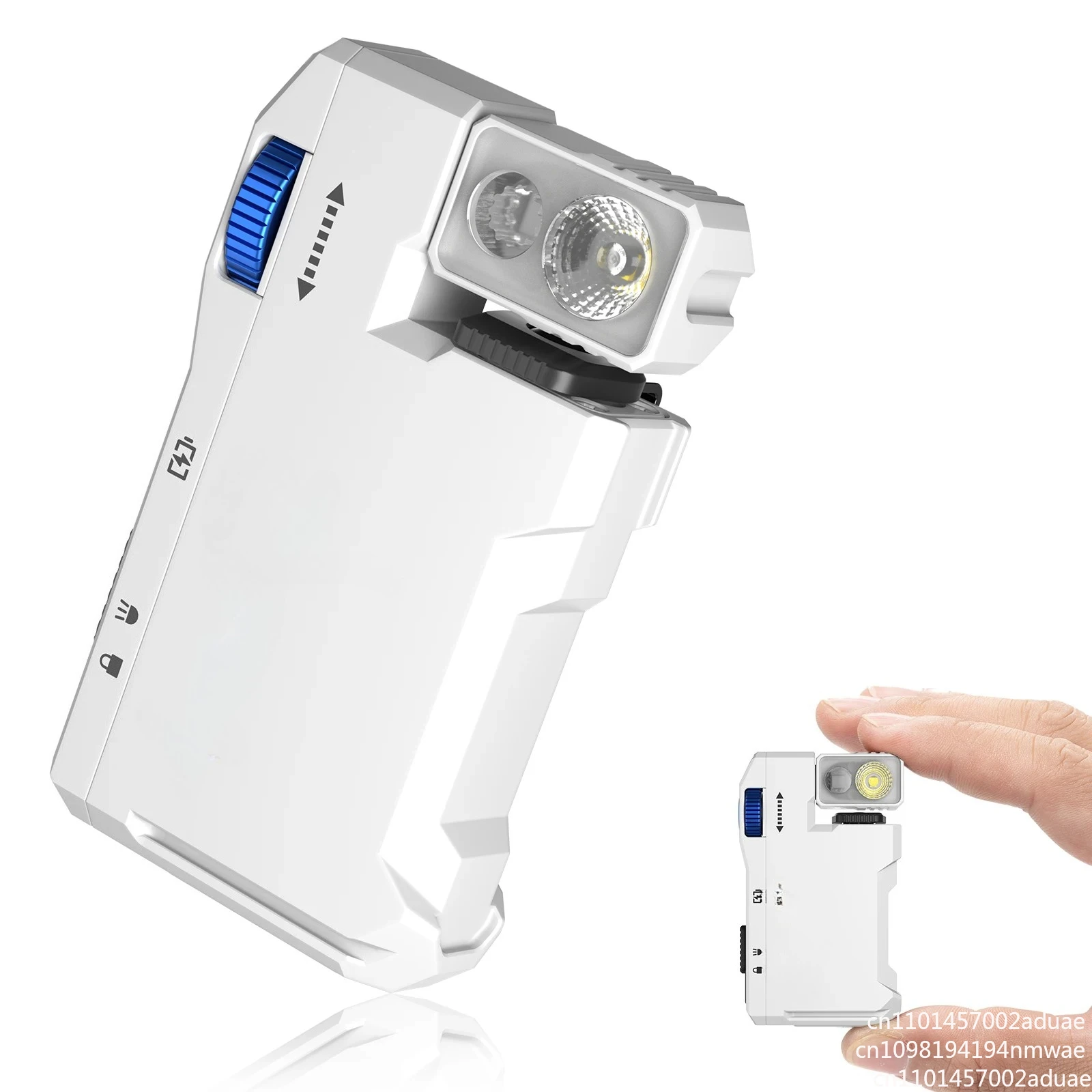 

G5 Rechargeable EDC Flashlight, 400 Lumens Dual Light Sources Mini Flashlight with RGB Light, Portable Pocket Flashlights