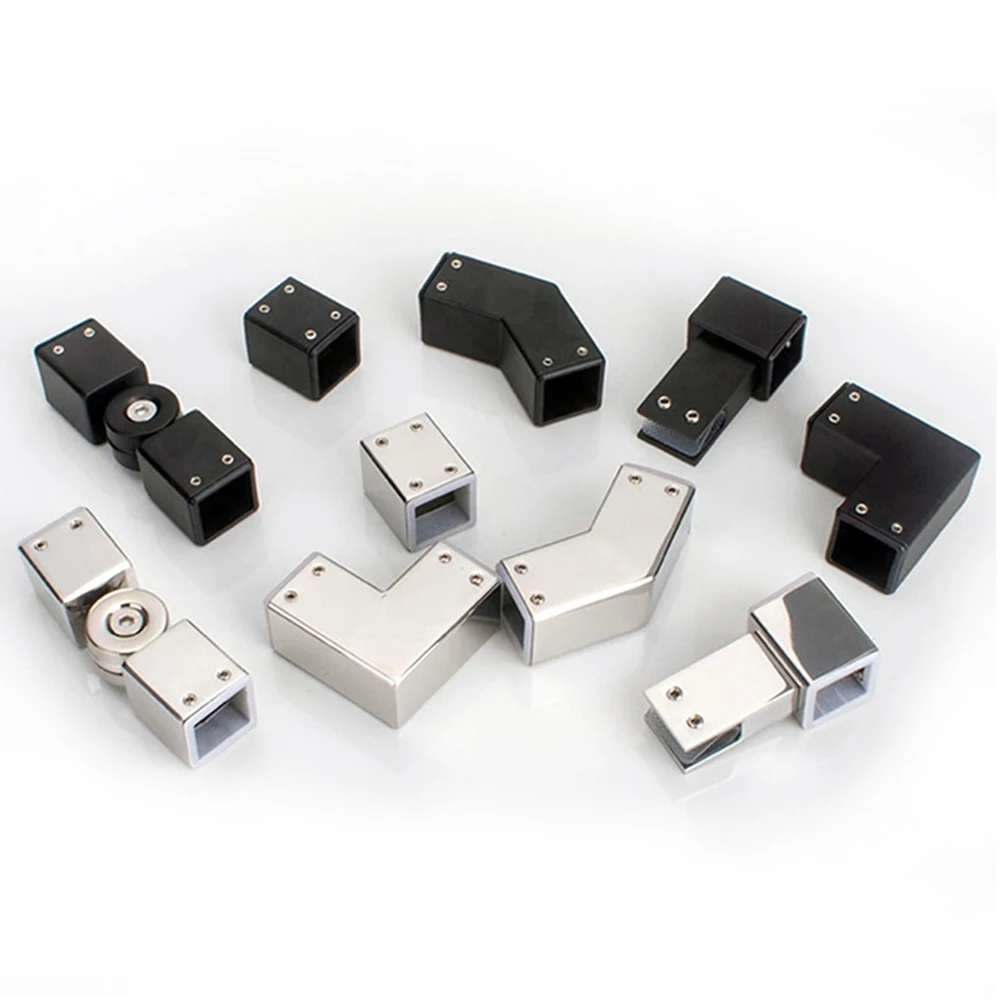 1-peca-304-aco-inoxidavel-25-conectores-de-tubo-quadrado-chuveiro-haste-fixa-acessorios-de-hardware-flange-assento-canto-pendurado-clipe