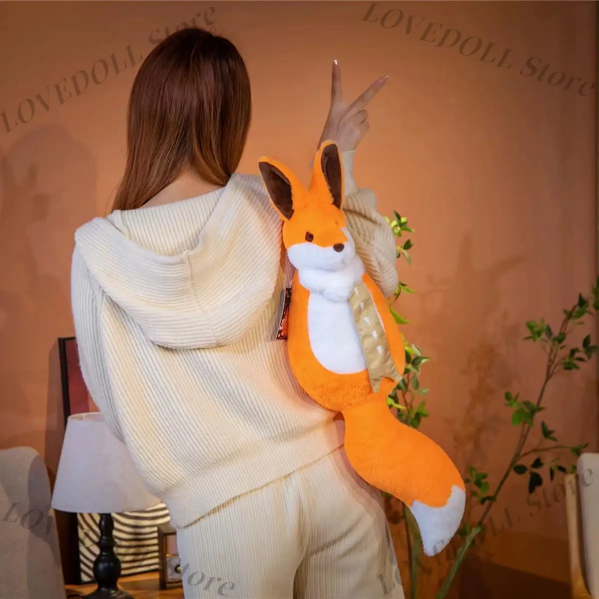 2025 Kawaii الحيوان الوحش آذان الذيل حقيبة تأثيري على ظهره حقيبة ساع حقيبة كتف محفظة هدية #3