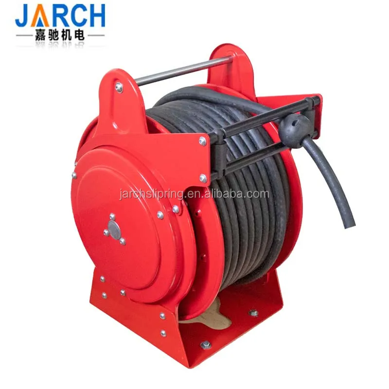 5 X 6 30m Wall Mounted Spring Retractable Ethernet Cable Reel With DMX Cable For Stage Lighting Control System