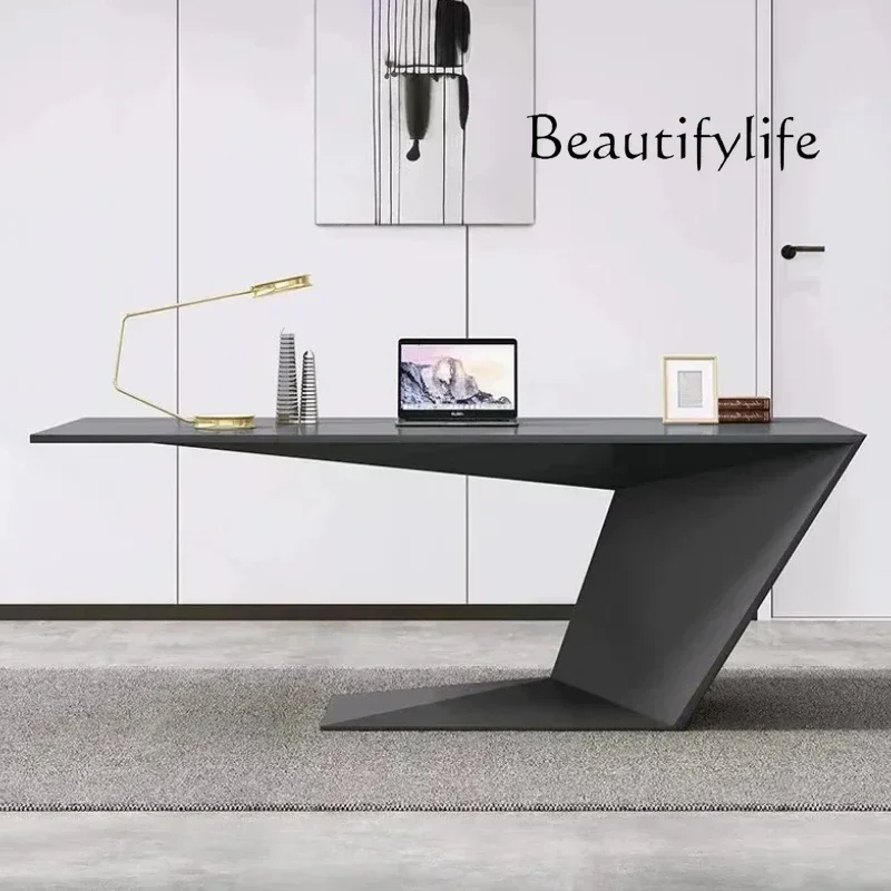 MM RR Aesthetic Wide Office Desk Standing Mini Chair Writing Executive Computer Desks Study White Wooden Table Bureaua Furniture