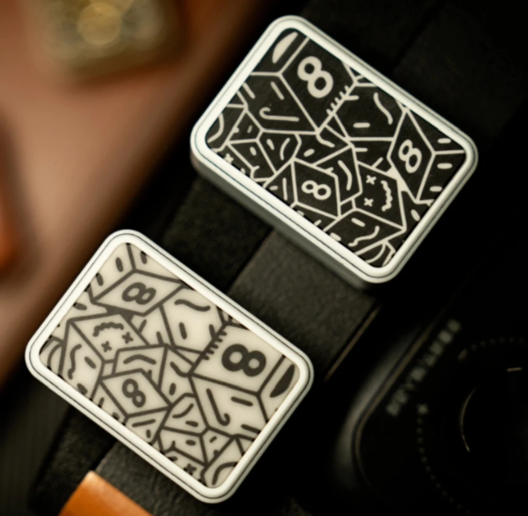 Used EDC Carbon Quartz Mahjong Push Card, Decompression Toy Gd Mahjong Push Card Edc Toy