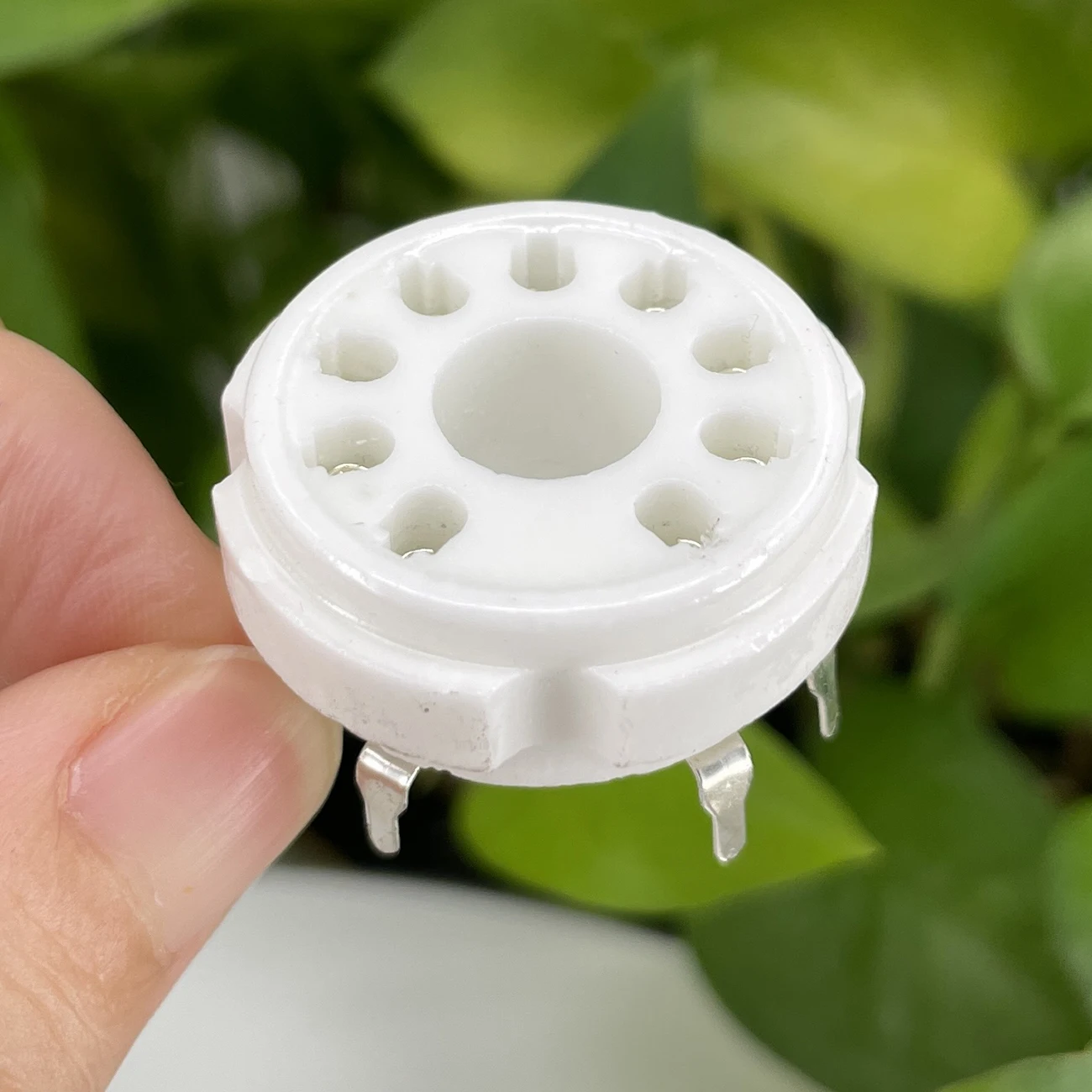 1PC B9D 9pin Magnoval Ceramic Tube Socket For EL504 PL504 EL519 PL519 Hifi Vintage Tube Amplifier DIY PCB or Chassis Mount