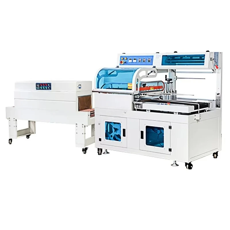 Macchina confezionatrice automatica per avvolgimento termoretraibile Macchina per avvolgere tunnel termorestringente per imballaggio termoretraibile con pellicola PE per lattine di scatole