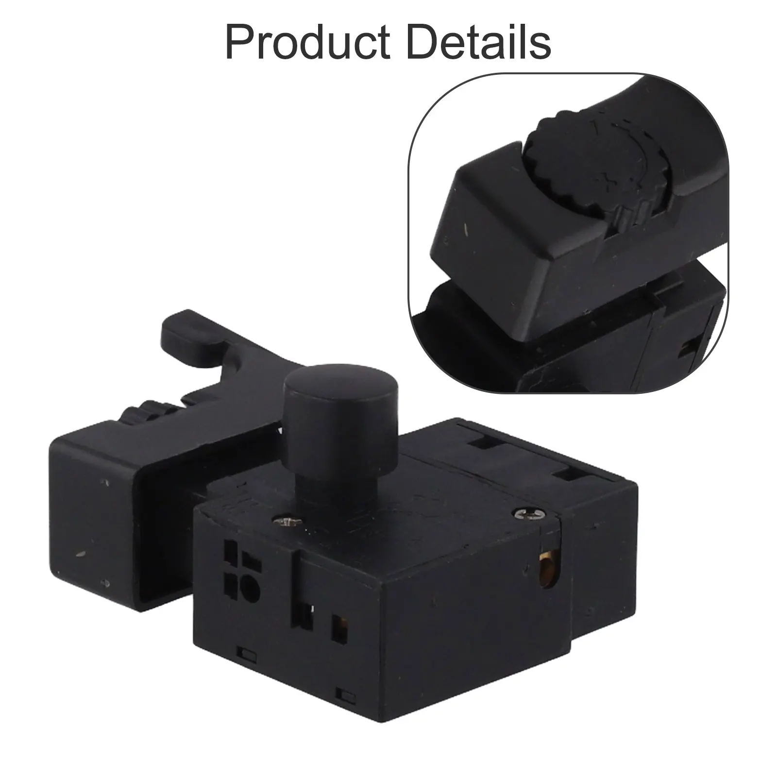 

New Practical Trigger Button Switch Part Replacement Speed Control 1 Pc 1* 1x 6A 250V Electric Drill FA2-6/1BEK