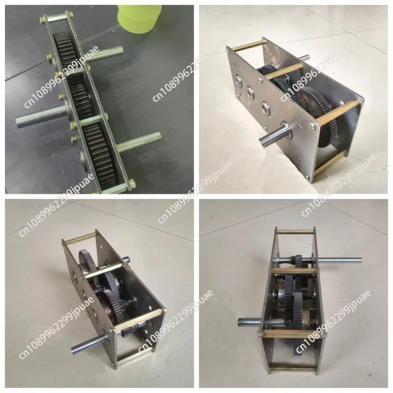 Hand Cranked Generator Gearbox Adjustable Speed Increase Reduce Gear Set Transmission Box for Wind Hydro Power DIY Projects