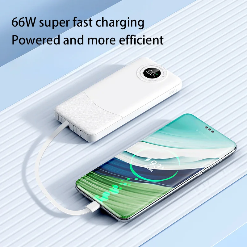 200000mAh Power BankSuper szybkie ładowanie 120W Ultralarge pojemność dla mobilnej zewnętrznej baterii dla iphone 15 14 Samsung New