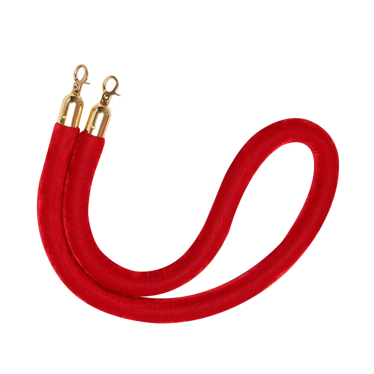 15m Barrier Rope Crowd Control Lint Rope with Hooks (Red)