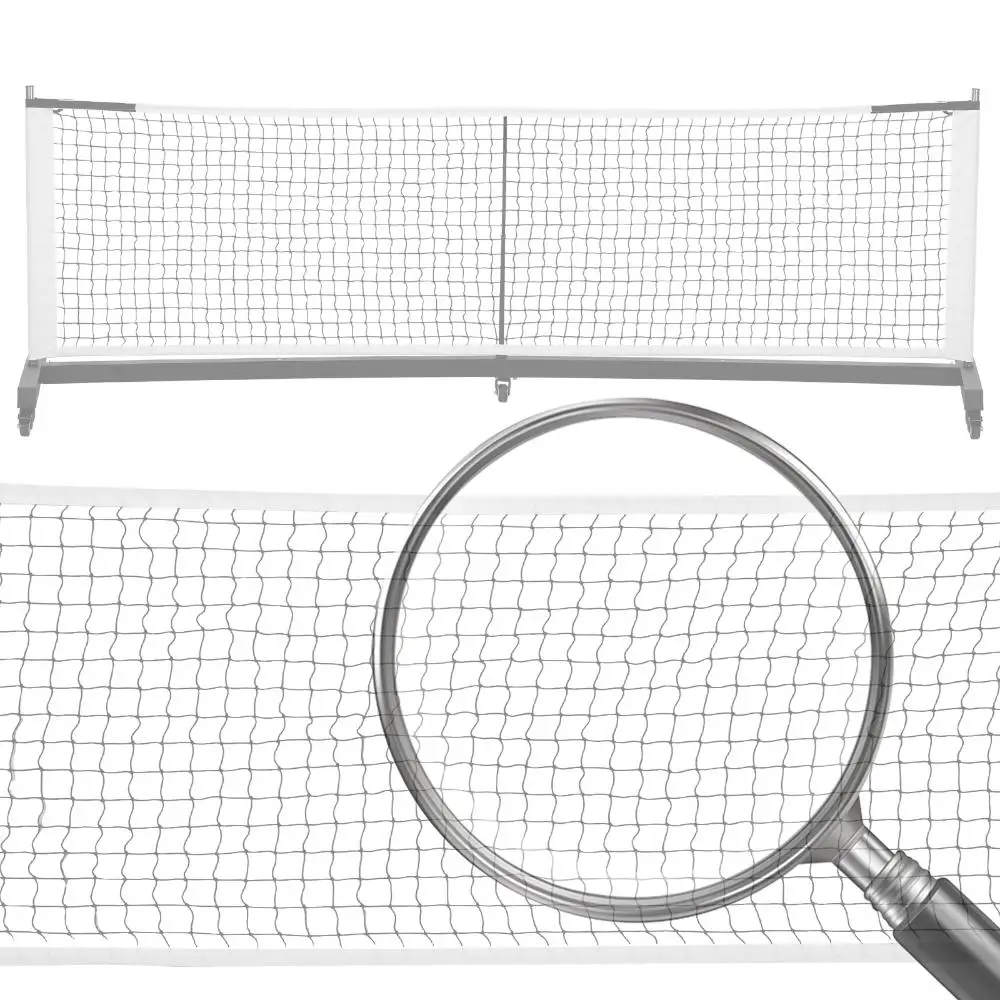 

Heavy Duty Pickleball Net with Wheels Aluminum Tube Pickleball Net Portable Folding Pickleball Net Training Practice Equipment