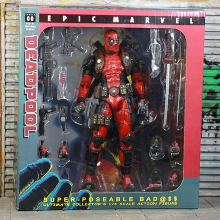 21cm Marvel Deadpool DP 7-inch 8-inch Mobile Doll Movie Scene Handmade Model Statue Ornament Collection Toy Gift Trendy Play Hot