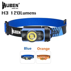 WUBEN H3 Headlamp 120Lumens With P8 LED 360° Adjustable 7 Working Modes Hard Light Waterproof Headlight For EDC Camping Hiking