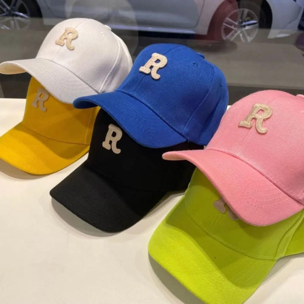 

Детская бейсбольная кепка в корейском стиле с вышивкой букв, детская летняя шляпа от солнца с защитой от ультрафиолета, повседневная быстросохнущая фуражка для девочек для мальчиков и девочек