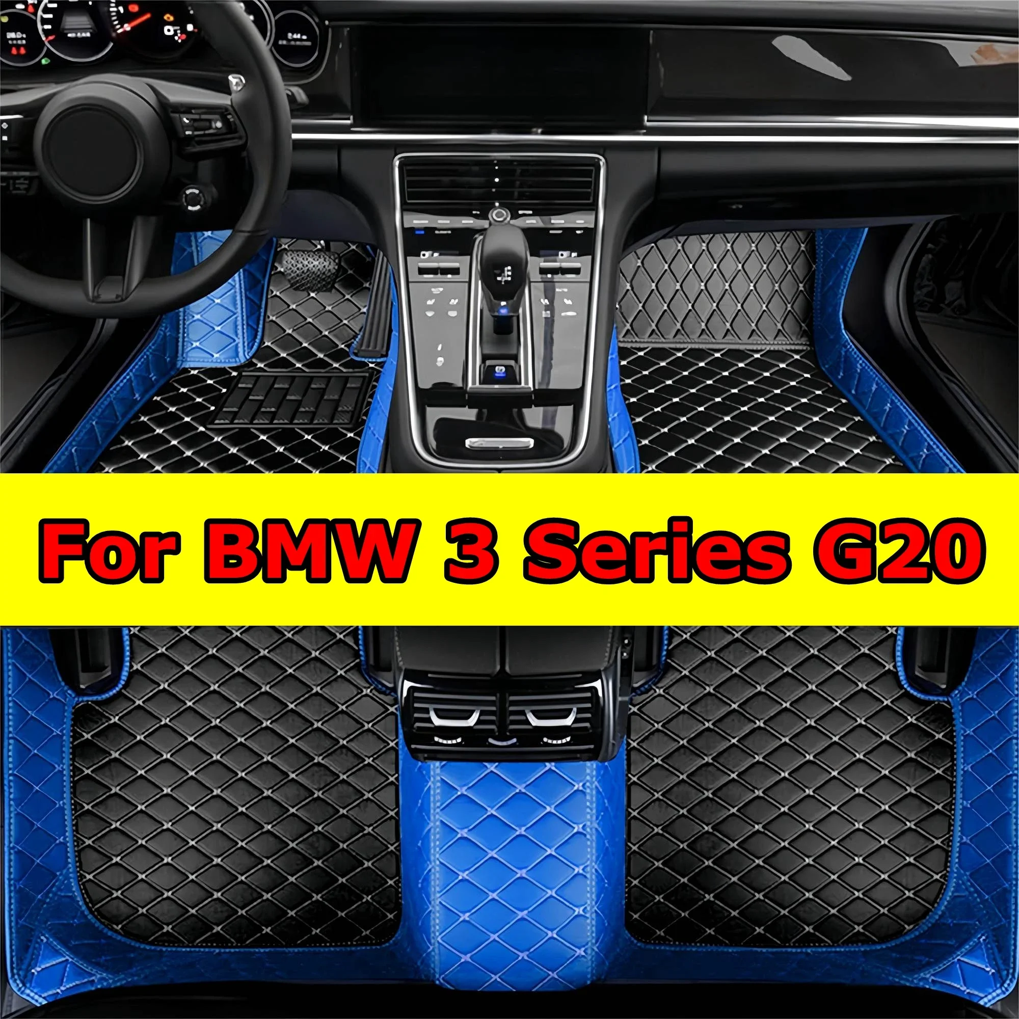الحصير سيارة لسيارات BMW 3 Series G20 سيدان 4door 2019 2020 2021 2022 غطاء السجاد التلقائي بطانات الأرضية بطانات الأرضية ثلاثية الأبعاد التغطية الكاملة