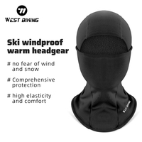 WEST BIKING Balaclava Thermal Cycling Face Mask Head Cover Ski Bicycle Motocycle Windproof Soft Warm MTB Bike Hat Headgear