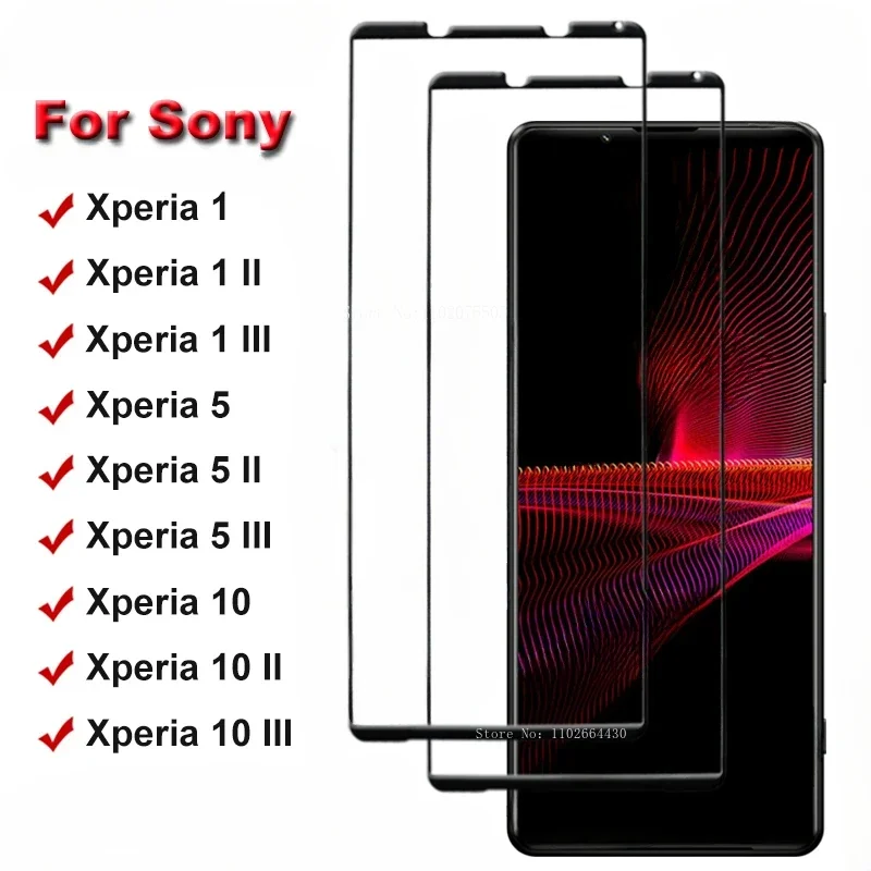 

2 шт. взрывозащищенный защитный экран для Sony Xperia 1 II III закаленное стекло для Xperia 5 II III стекло для Xperia 10 II III