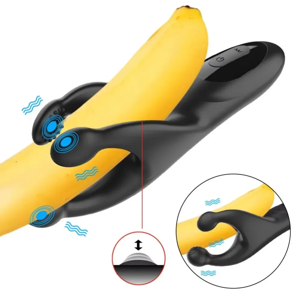 Penis Delay Trainer Glans Workout Vibrators Testicle Massager Soft Silicone Prostate Stimulator Male Masturbator Adult Products