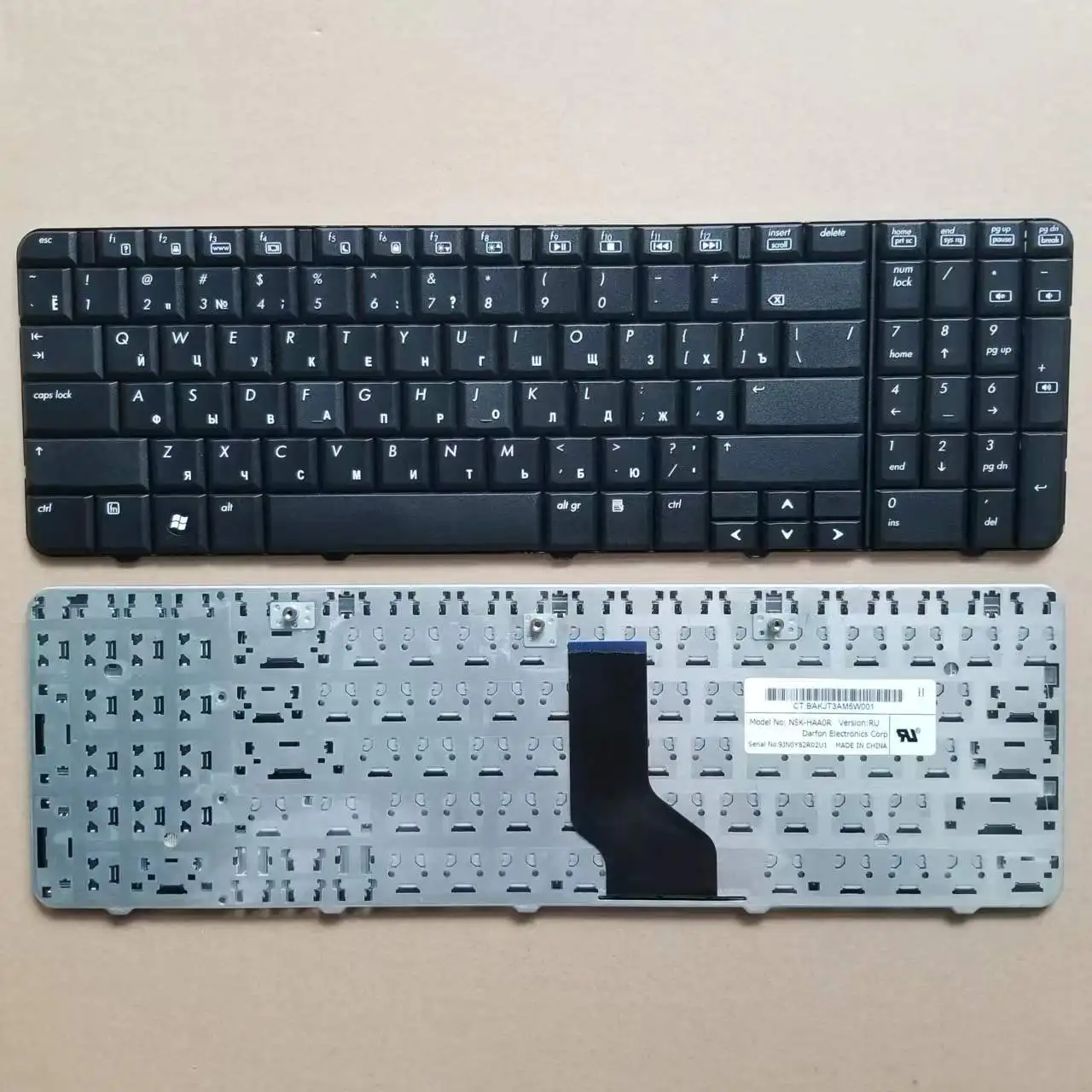

Новинка для HP Compaq Presario CQ60 CQ60-100 CQ60-200 CQ60-300 G60 G60-100 русская клавиатура черная RU без подсветки NSK-HAAOR