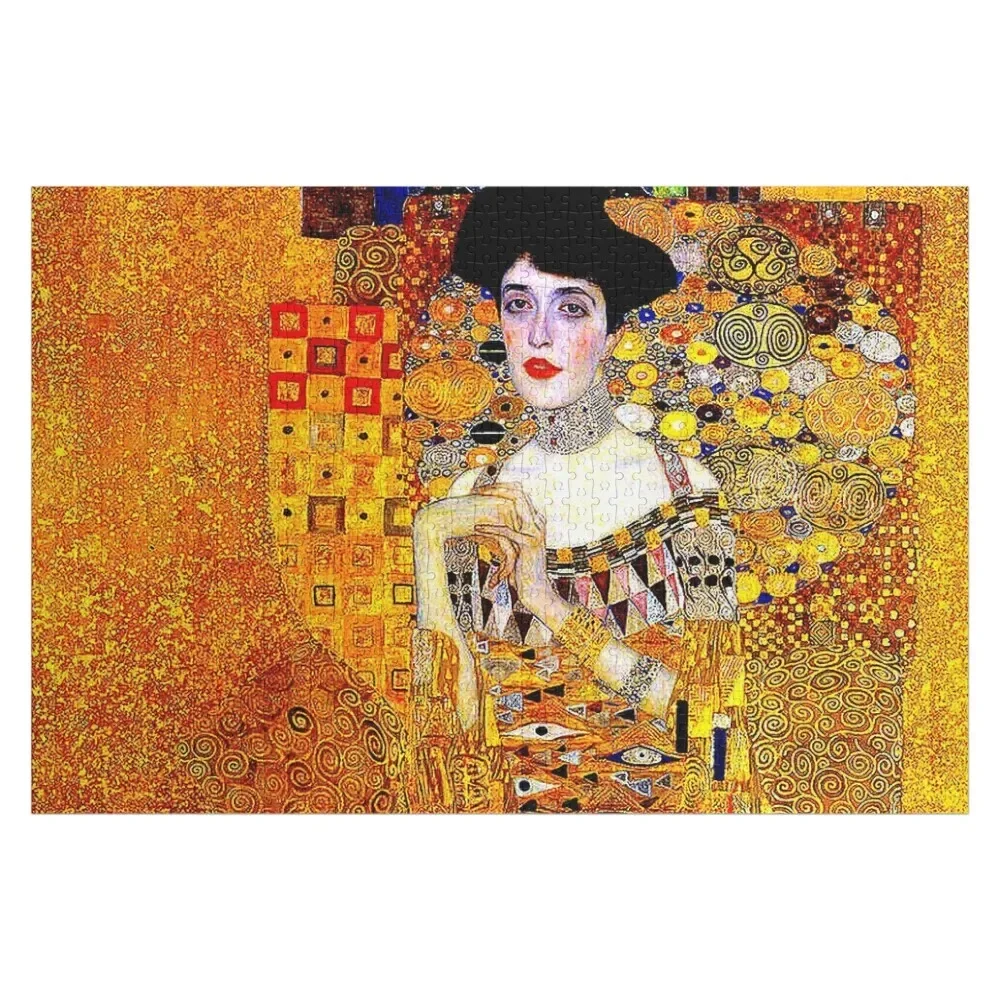 

LADY IN GOLD : Gustav Klimt 1912 High Definition Painting Print Jigsaw Puzzle Custom Kids Toy Puzzle