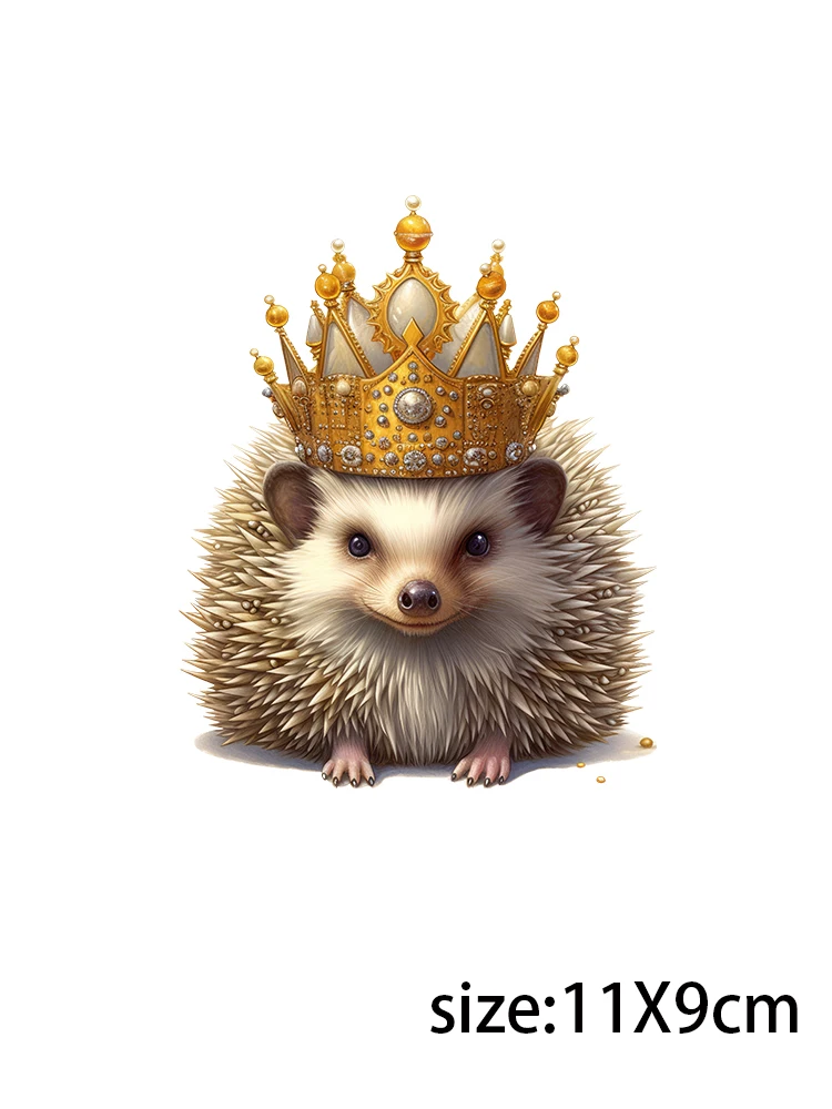 LETOP 1PCS Animals With Golden Crowns Cup Vinyl Wraps Glass Sticker Decorative Uv Dtf Sticker For 16 Oz Glass