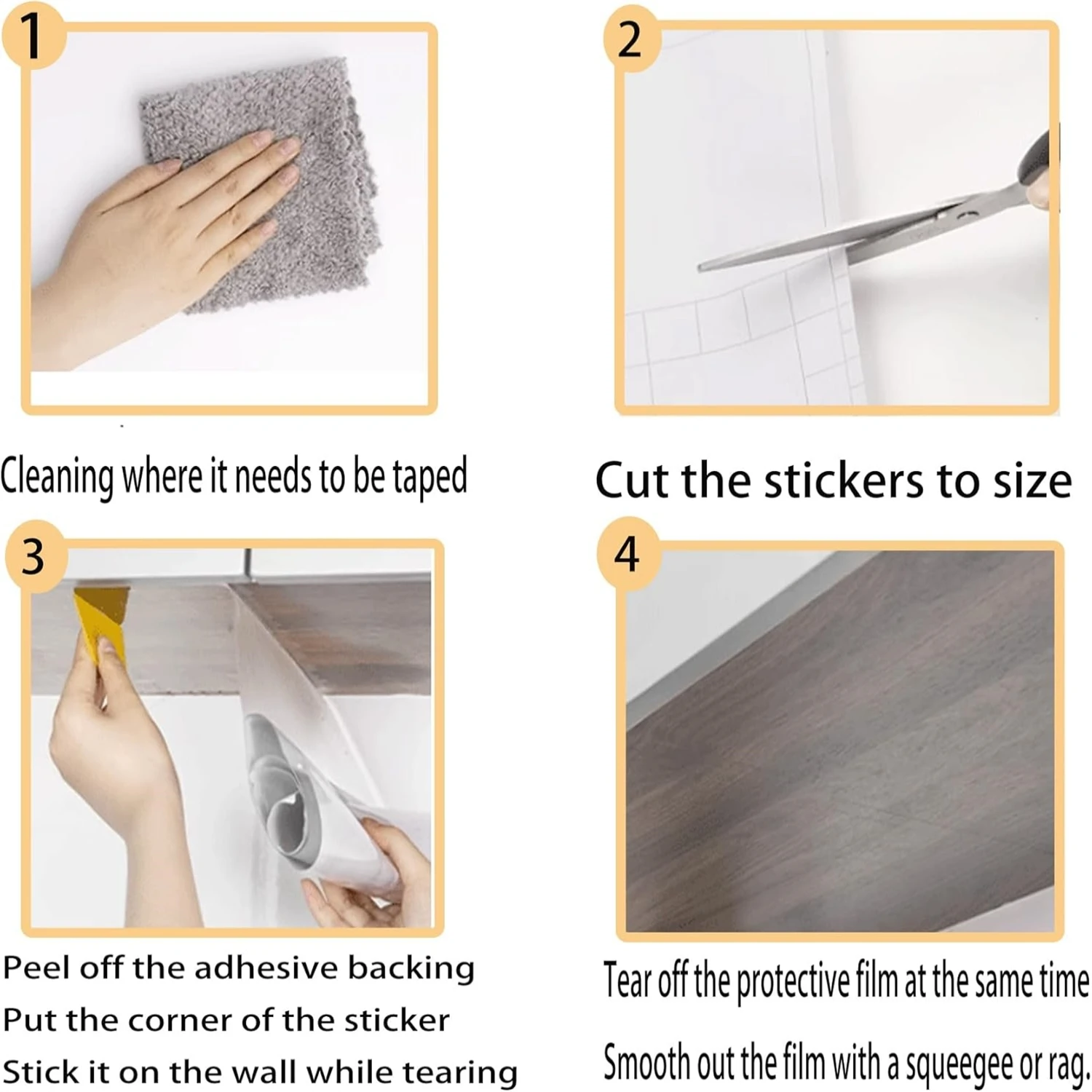 5/8M Kitchen Backsplash Wall Protector Kitchen Oil Proof Wall Sticker Self-Adhesive Film Removable For Cupboard Clear Wallpaper