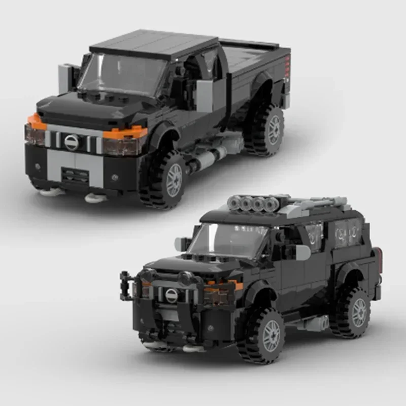 เมืองรถรุ่น Moc อาคารอิฐ Speed Champion 4X4 รถบรรทุกเทคโนโลยี Modular Blocks ของขวัญของเล่นคริสต์มาส DIY ชุดประกอบ