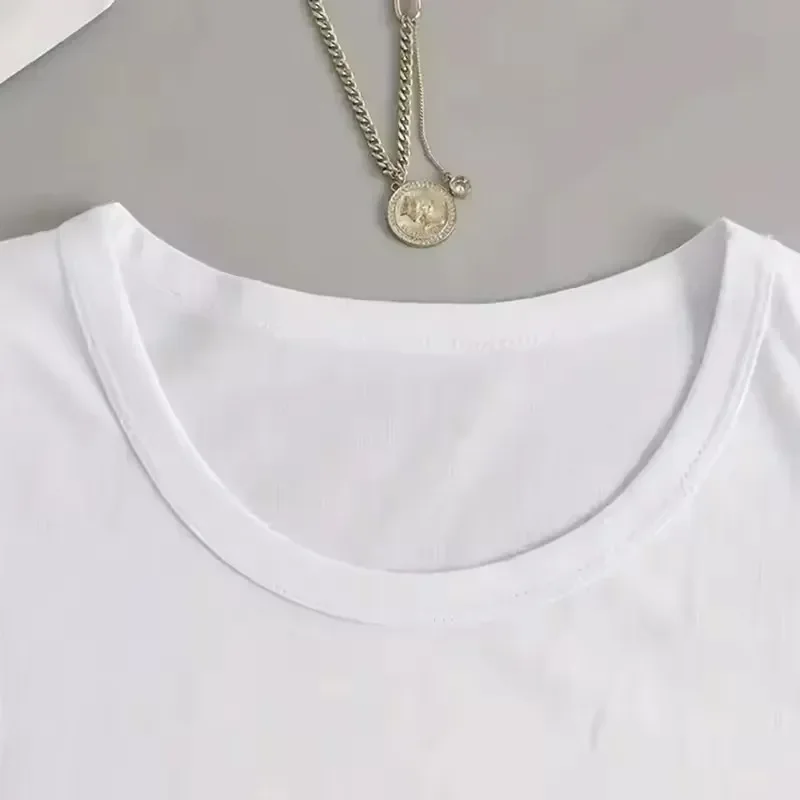 Funny Short Sleeve T Shirt Women Vintage Tees Tops Clothes Women's Casual Graphic T-Shirt with Enjoy The Little Things Print