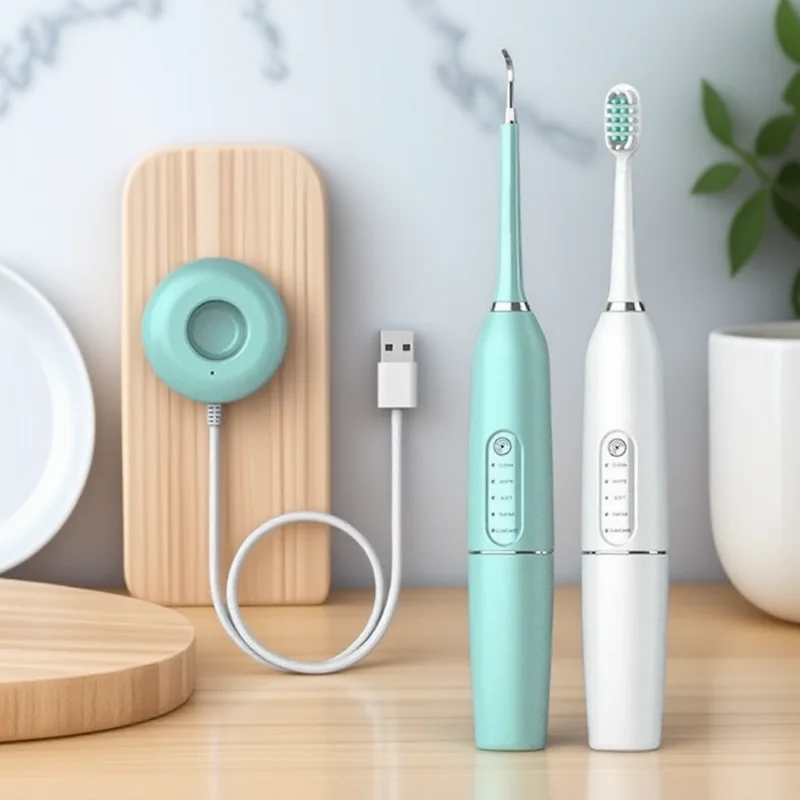 

Электрический ультразвуковой стоматологический скалер 2 в 1, USB зубная щетка, отбеливание зубов, инструмент для удаления зубного камня, звуковой очиститель зубов для домашнего использования