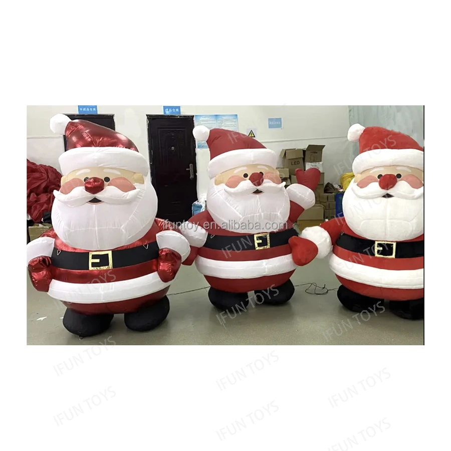 Christmas Decoration Giant Inflatable Santa Claus Cartoon for Xmas Holiday Garden Decor