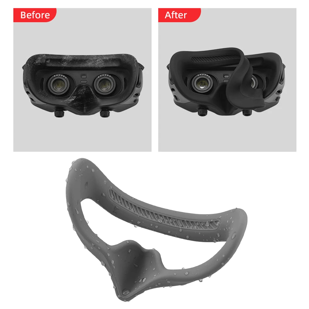 Eye Pad For DJI Avata Goggles 2 Silicone Face Shield Protective Case Anti-Light Leakage Goggles Face Shield For Drone Accessory