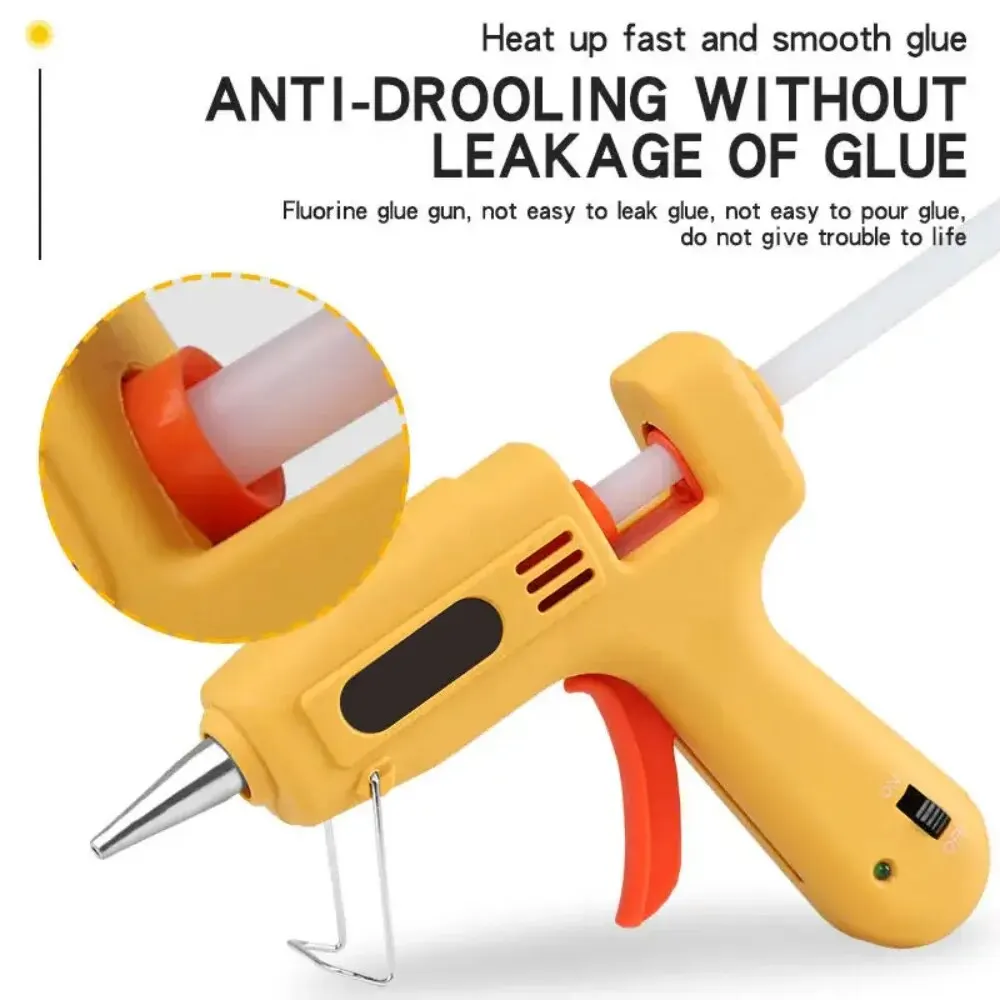 Hot Glue Gun Kit 20W Mini DIY Repair Heating Gun With 20 Glue Sticks Without Dripping Glue Silicone