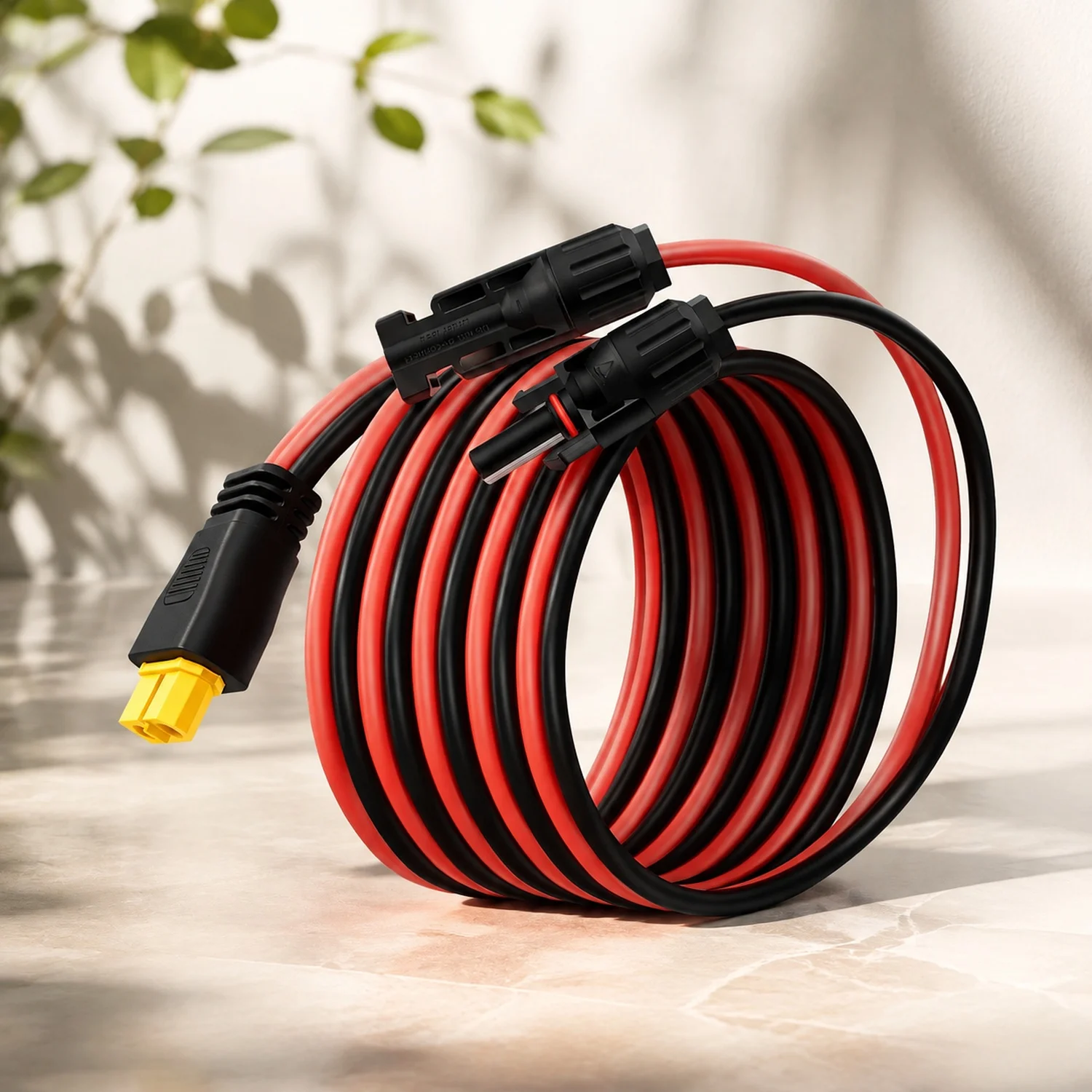 Solar Panel Cable for Ecoflow Anker SOLIX 12AWG, 10FT/3M Compatible with MC-4 to XT60 Plug Solar Panel Connector Adapter