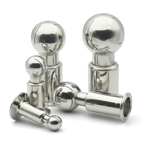 Imagen 1 del producto Bola de limpieza en aerosol rotativa de acero inoxidable 304 316L, tres clips, 1 ""1, 5"", 2 "", 2,5"", adecuada para CIP Can, cerveza hecha a sí misma