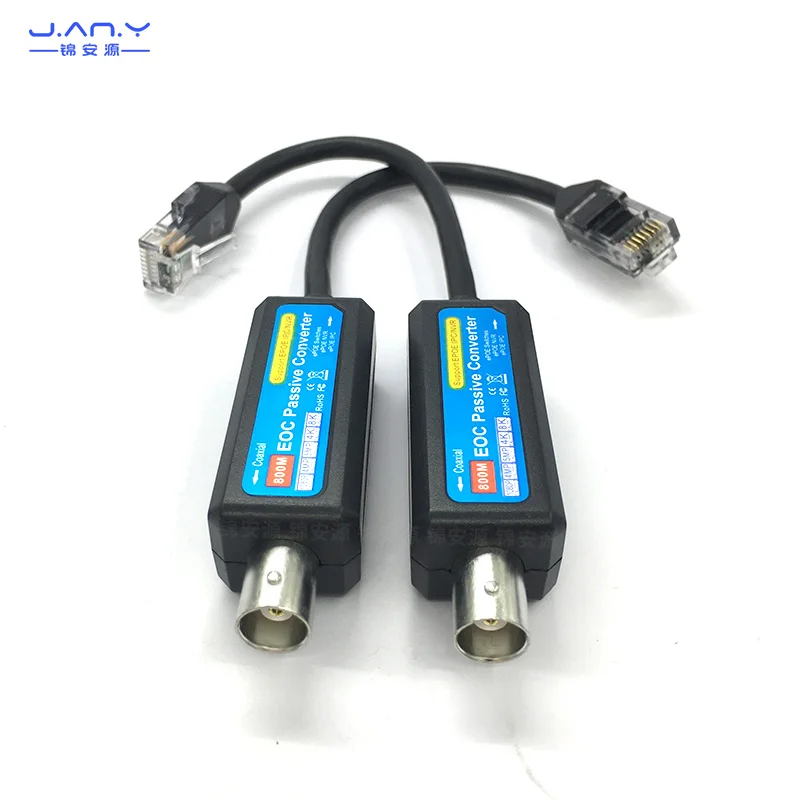 8K coaxial HD EOC Transmitter Passive IP signal network extender analog to digital converter 800m