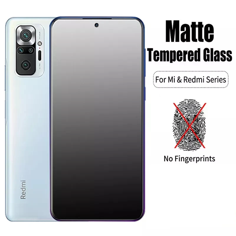 Matte Protective Glass For Xiaomi Redmi Note 10 9 9S 9T 9TPro 8 8T 7 Pro 5G Screen Protectors For Redmi 8A 9A 9C Frosted Glass