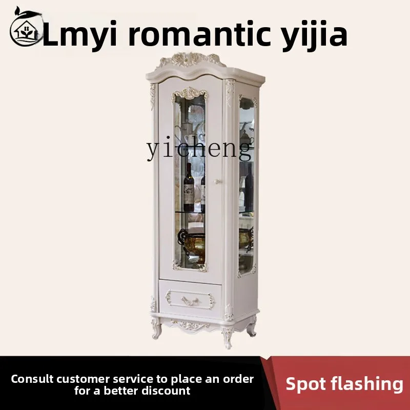 

LX Wall-Mounted Living Room Home Luxury Glass Display Decorative Cabinet
