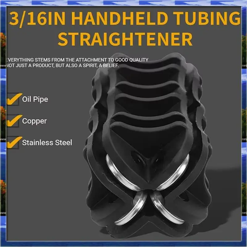Mar.Universal Black For Bent Tubing Straightening Tool Handheld Tubing Straightener Pipe Straightening Tool C