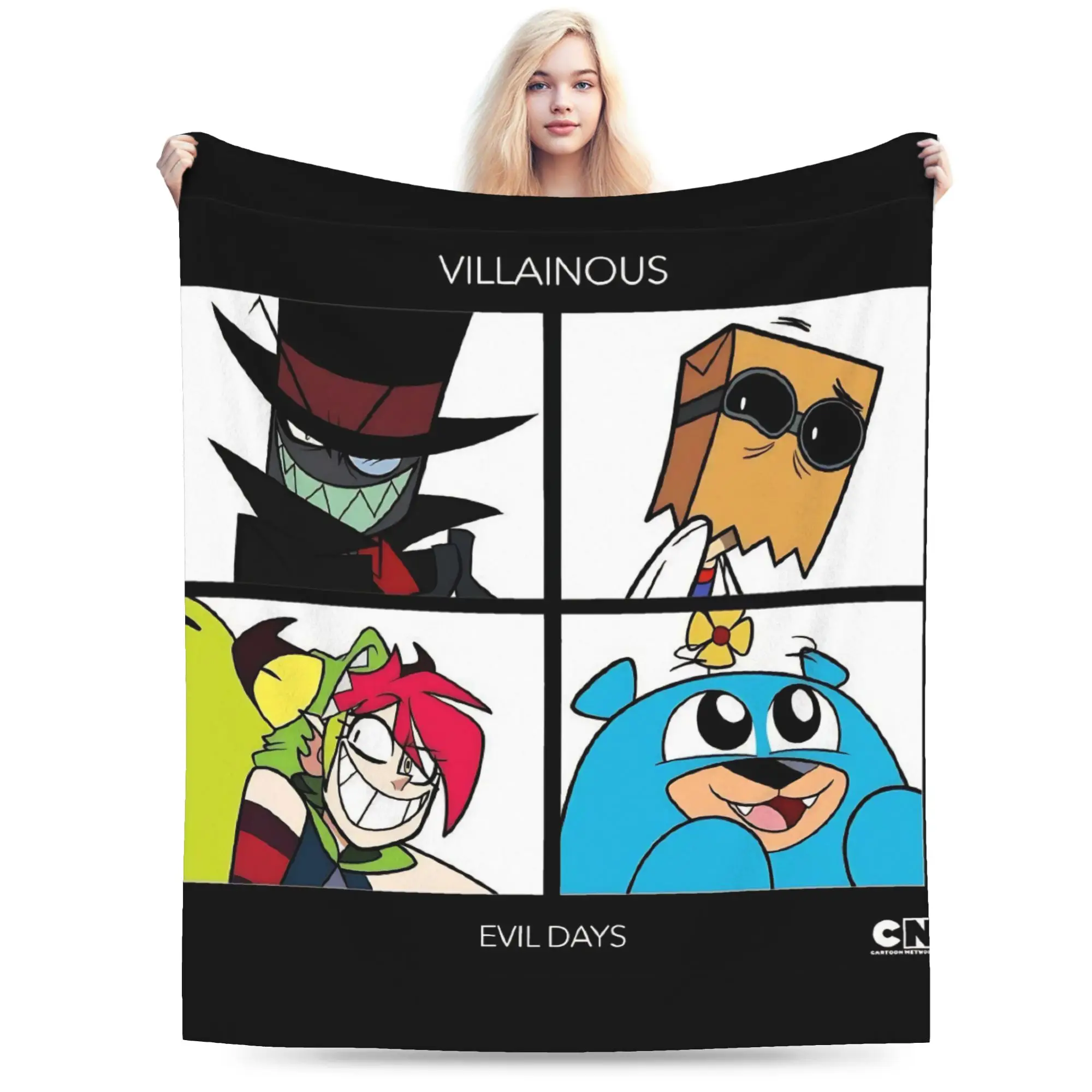 Villainous Comdy Blanket Super Soft Cozy  Throw Blankets for Bed 50x60 Inch Multiple Sizes Rug Piece