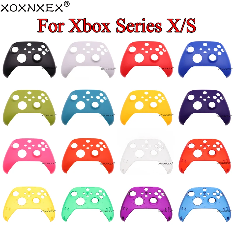 FOR Xbox Series X S Upper Case Controller Top Cover Plastic Housing Shell Solid Color Clear Front Cover Panel Top Cover