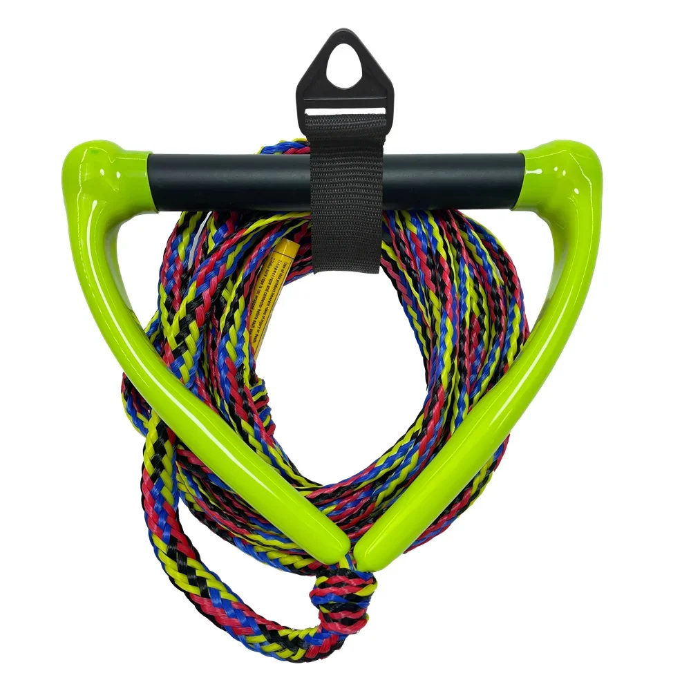 Unisex PE Braided Water Ski Safety Rope with EVA Handle Floater for Wave Waters Wholesale Surfing Equipment Wakeboard Rope