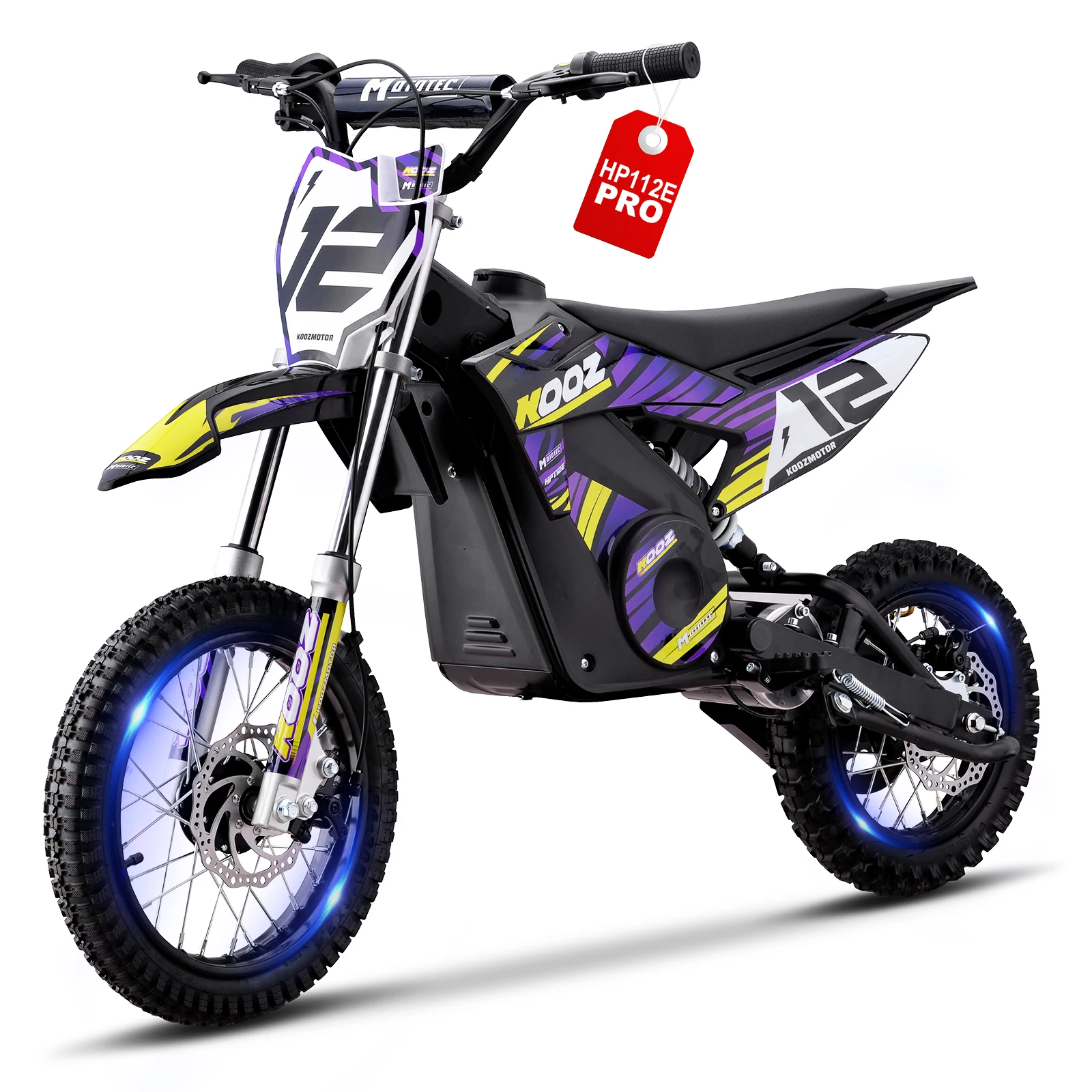 

Электрический мотоцикл KOOZ HP112E PRO 36V 1000W для детей, 3 режима скорости, подростковый электромотоцикл, скорость до 20,6 миль/ч и запас хода до 19 миль