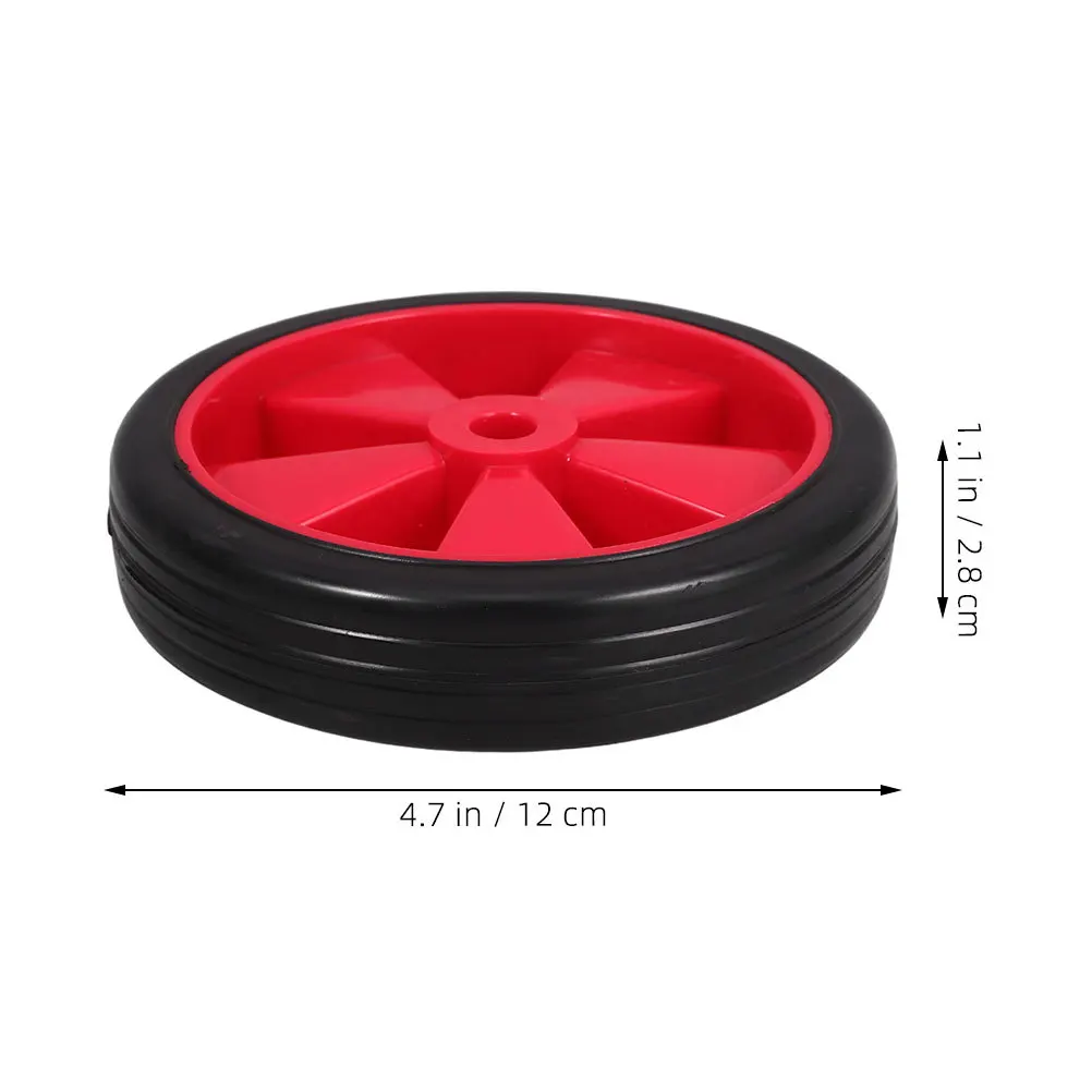 2pcs Air Compressor Wheels Replacement Universal Rubber Plastic Mobility Wheel For Pneumatic Pump Durable Outdoor Use Smooth