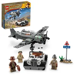 LEGO Fighter Plane Chase 77012 Indiana Jones & the Last Crusade Building Set Featuring a Buildable Car Airplane 3 Minifigures