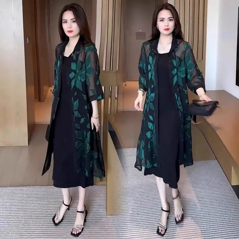 Women's Printed Casual Lightweight Breathable Oversized Summer Outerwear Fashionable Sun Protection Casualty Spring Autumn