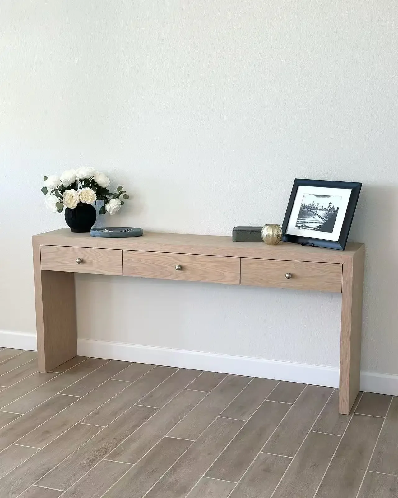 DSA American solid wood porch table, locker, foyer decorative cabinet, simple modern living room sofa back few cabinets